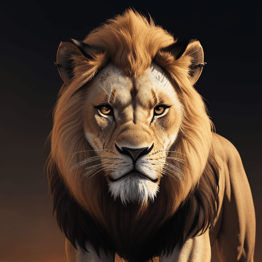 AI generated: Scar from the lion king, buff, 4k, hyper realistic, muscles, furry, 