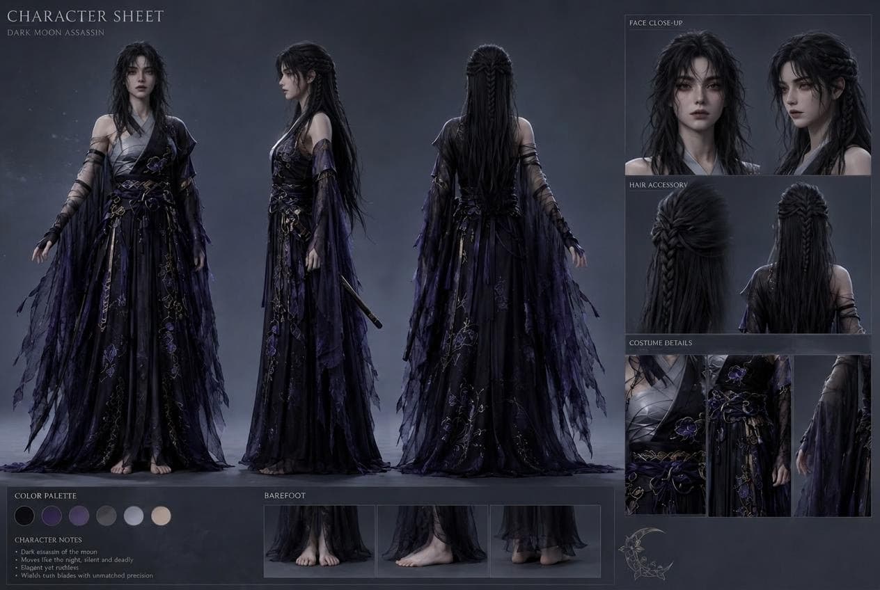 AI generated: put the second character's head in place of the first.
no flower on the hair.
