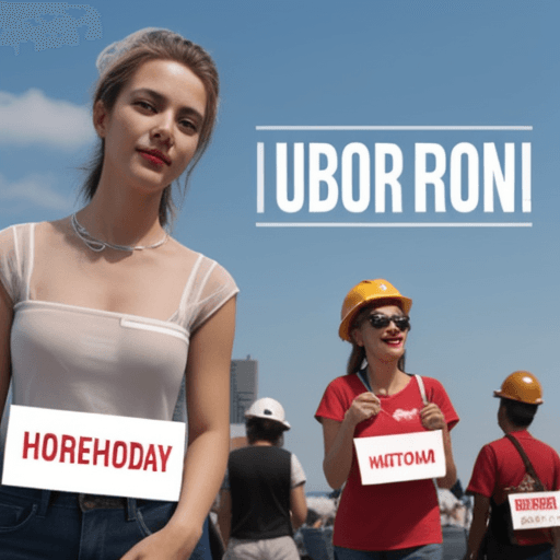 AI generated: Various professions celebrate Labor Day