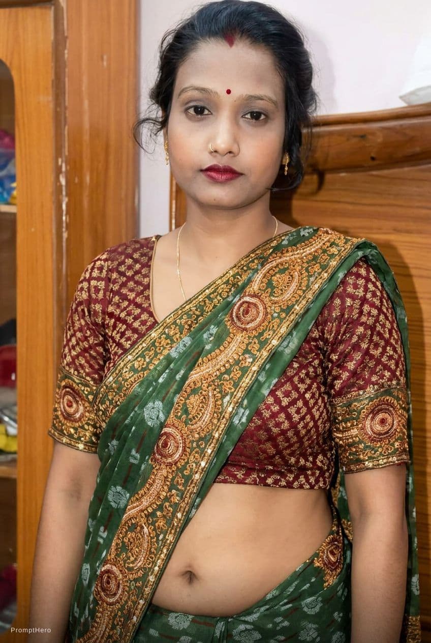 AI generated: Showing navel