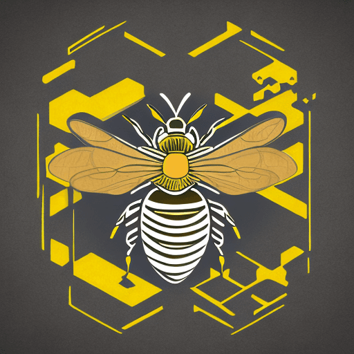 AI generated: bee, logo, modern, versatile, unique, striking and creative, business model, innovation, entrepreneu...