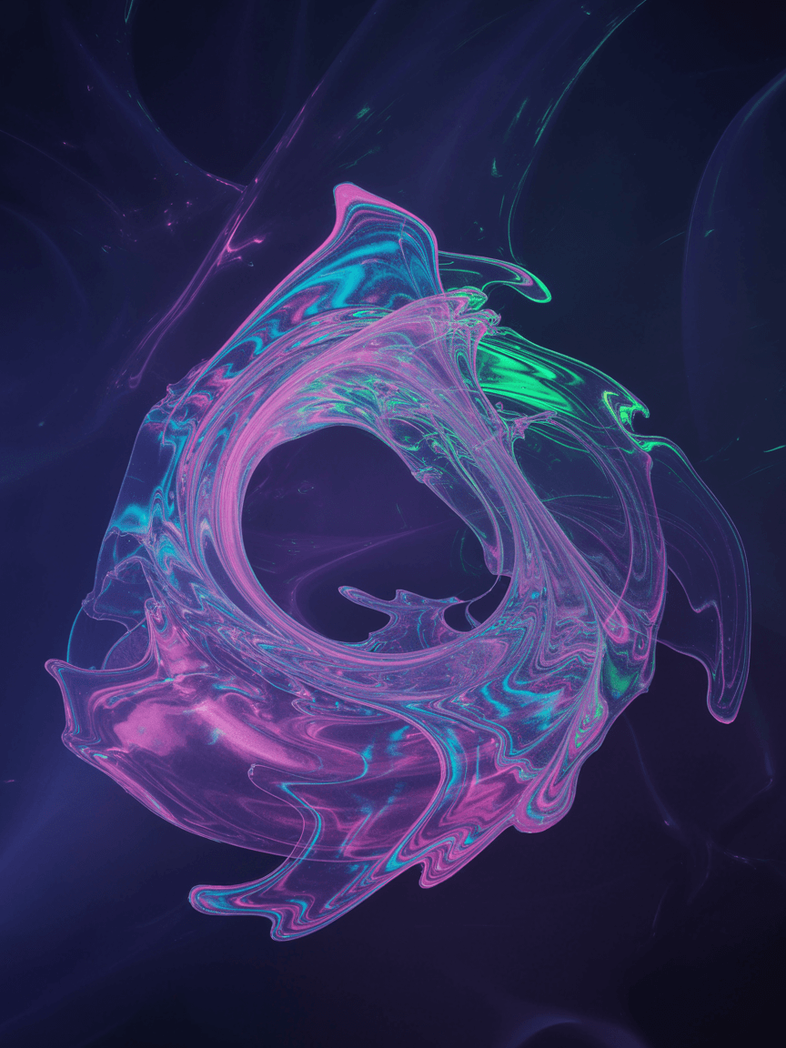 AI generated: abstract background, art, neon, pattern, liquid, lights, fluid, milky, splashes

