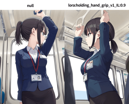 Holding Hand Grip (posing in train)吊り革を握る｜IL