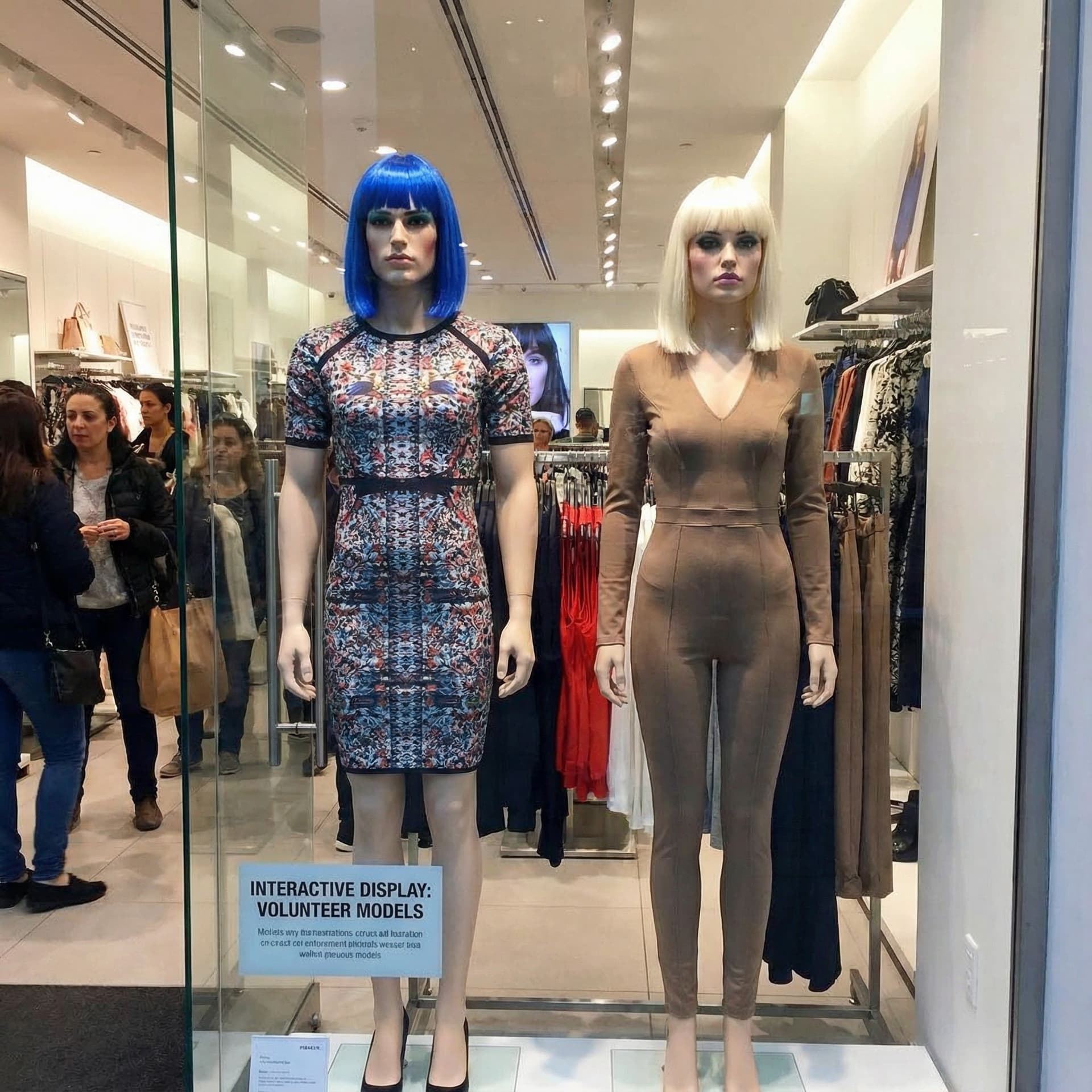 AI generated: A Caucasian married couple for volunteered to be transformed into mind controlled male to female per...