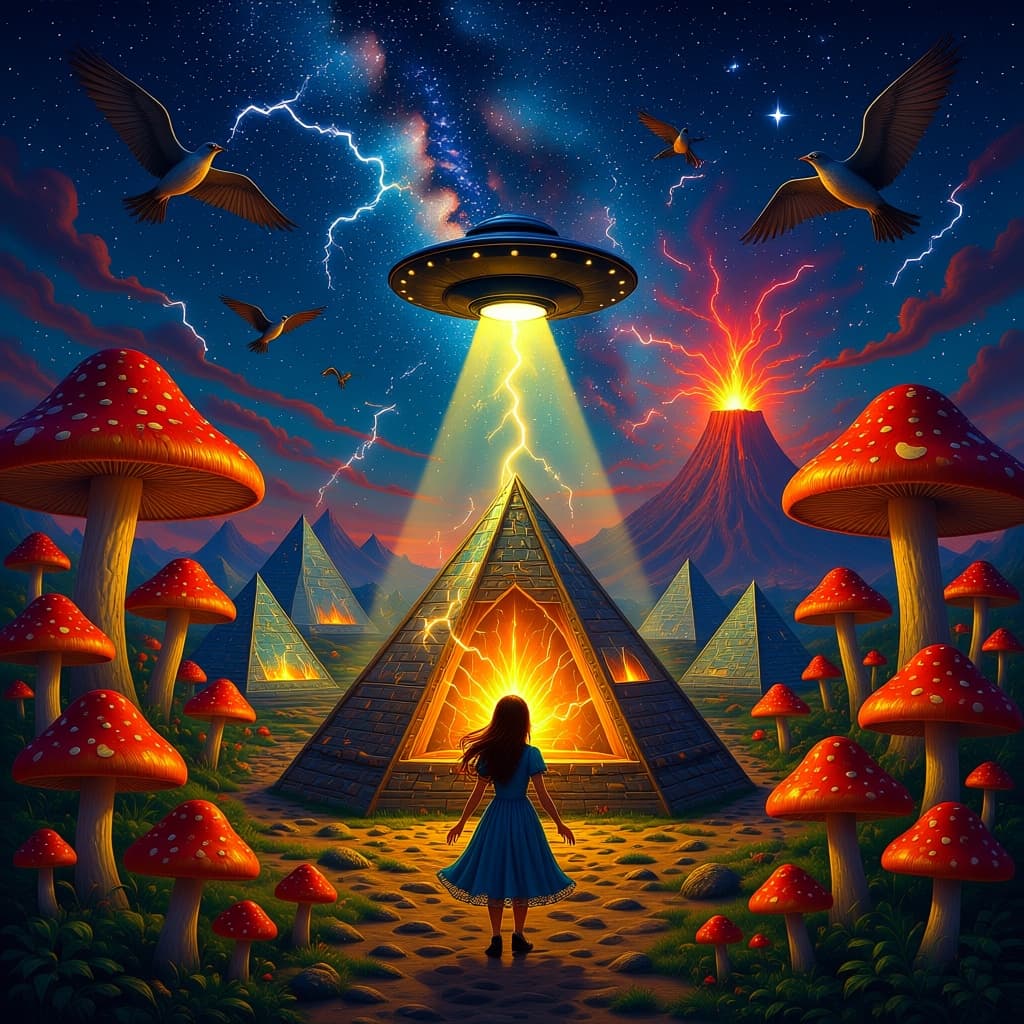 AI generated: Psychedelic, trippy, surreal. In high, surreal, psychedelic detail and rendered in 8k. Reality is me...