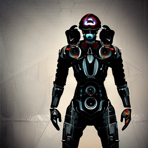 AI generated: full body cyborg| full-length portrait| detailed face| symmetric| steampunk| cyberpunk| cyborg| intr...
