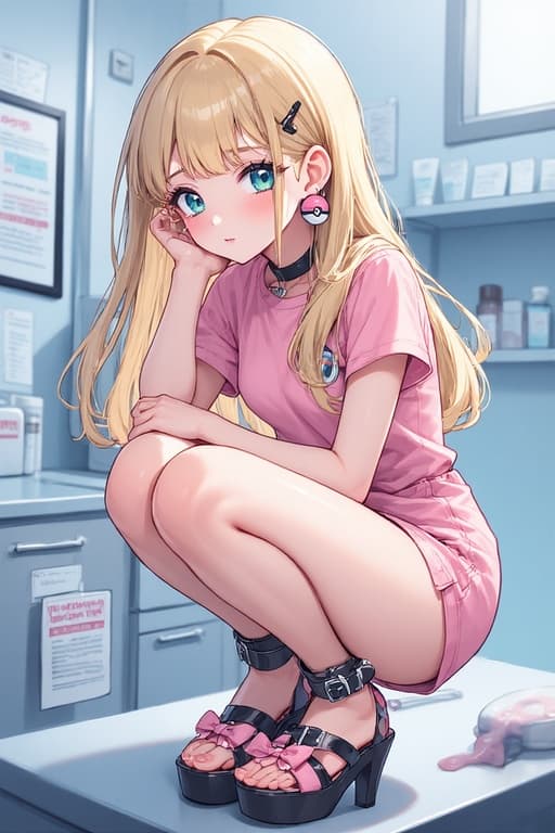 AI generated: anime art of The adult girl((((1930's era appearance features design, beige straight short bob hair,...