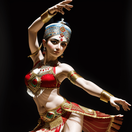 AI generated: High resolution photography Ancient Turkish dancer