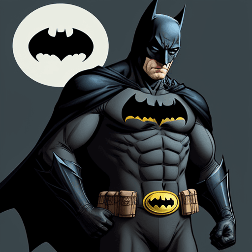 AI generated: Batman in kimano