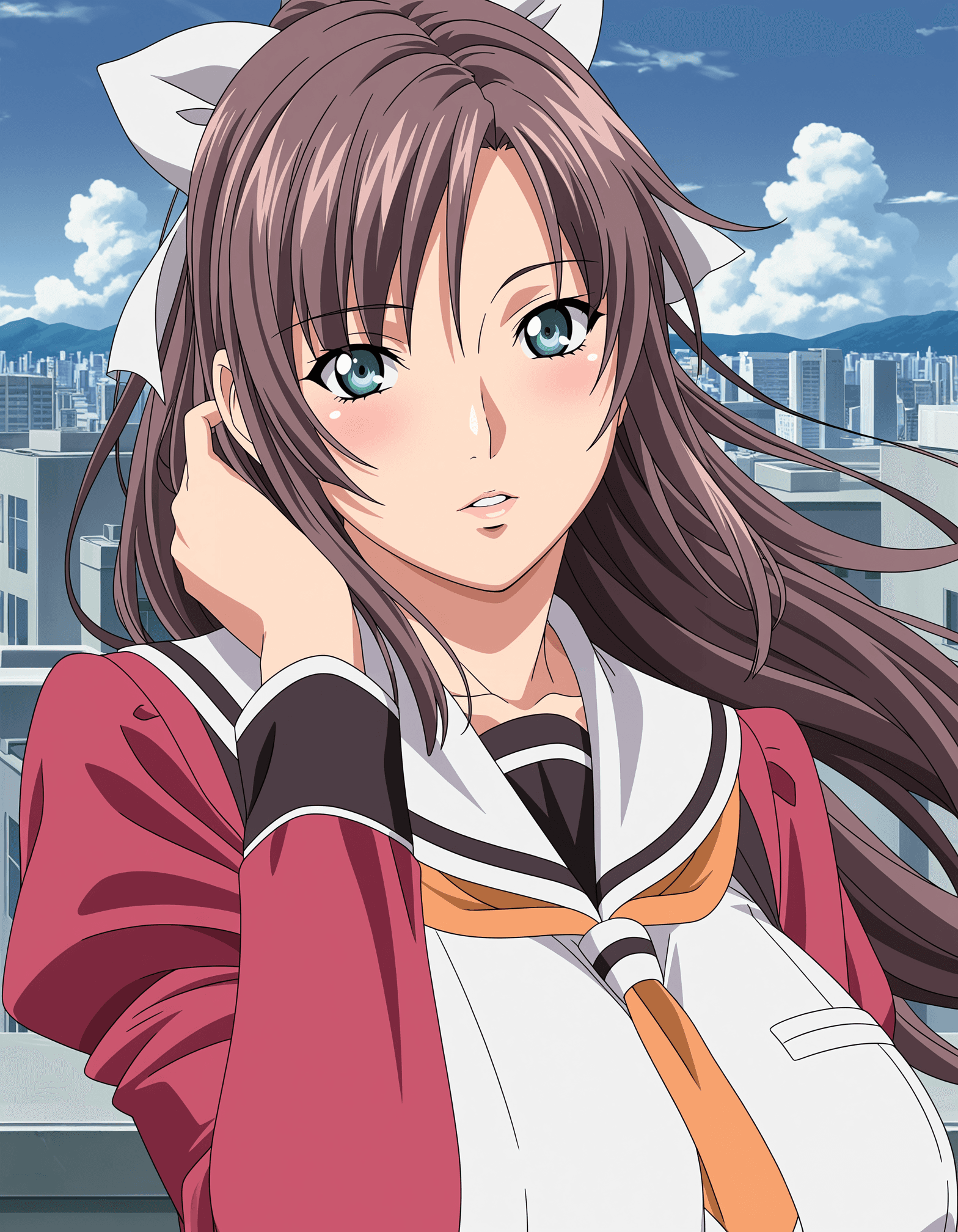 Toudou Erika  (hentai: Cleavage) Noobai Vpred / Eps Illustrious / Pony / SD1.5