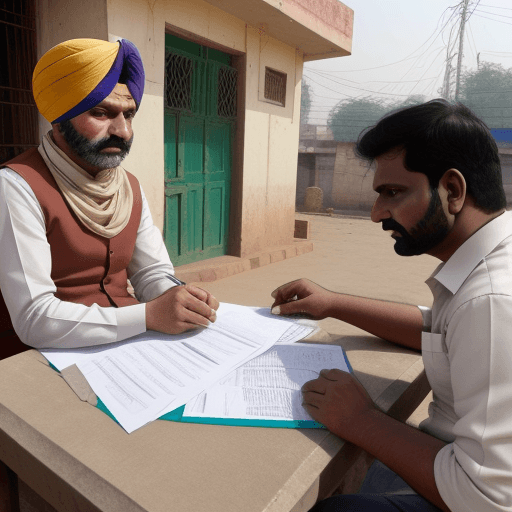 AI generated: form based codes being applied for tier 3 towns in punjab, india
