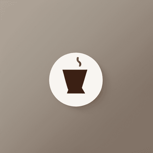 AI generated: a modern coffee shop logo, minimalist design, brown monochromatic color scheme, sleek and simple sha...