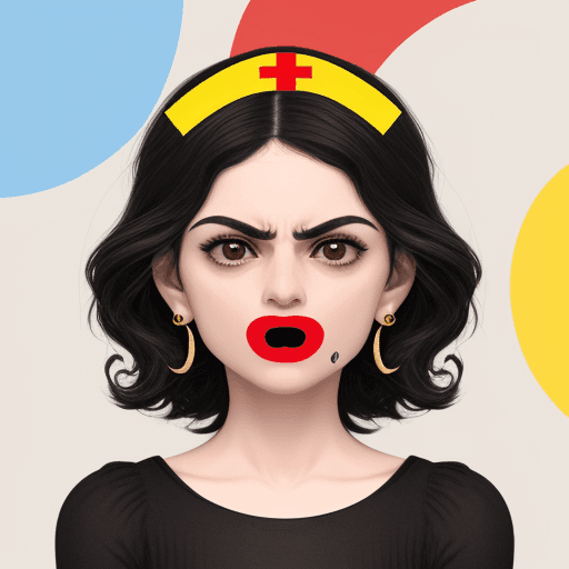 AI generated: Um emoji balançando a cabeça com o dedo indicando não, com a seguinte frase "não não seu golpista, a...
