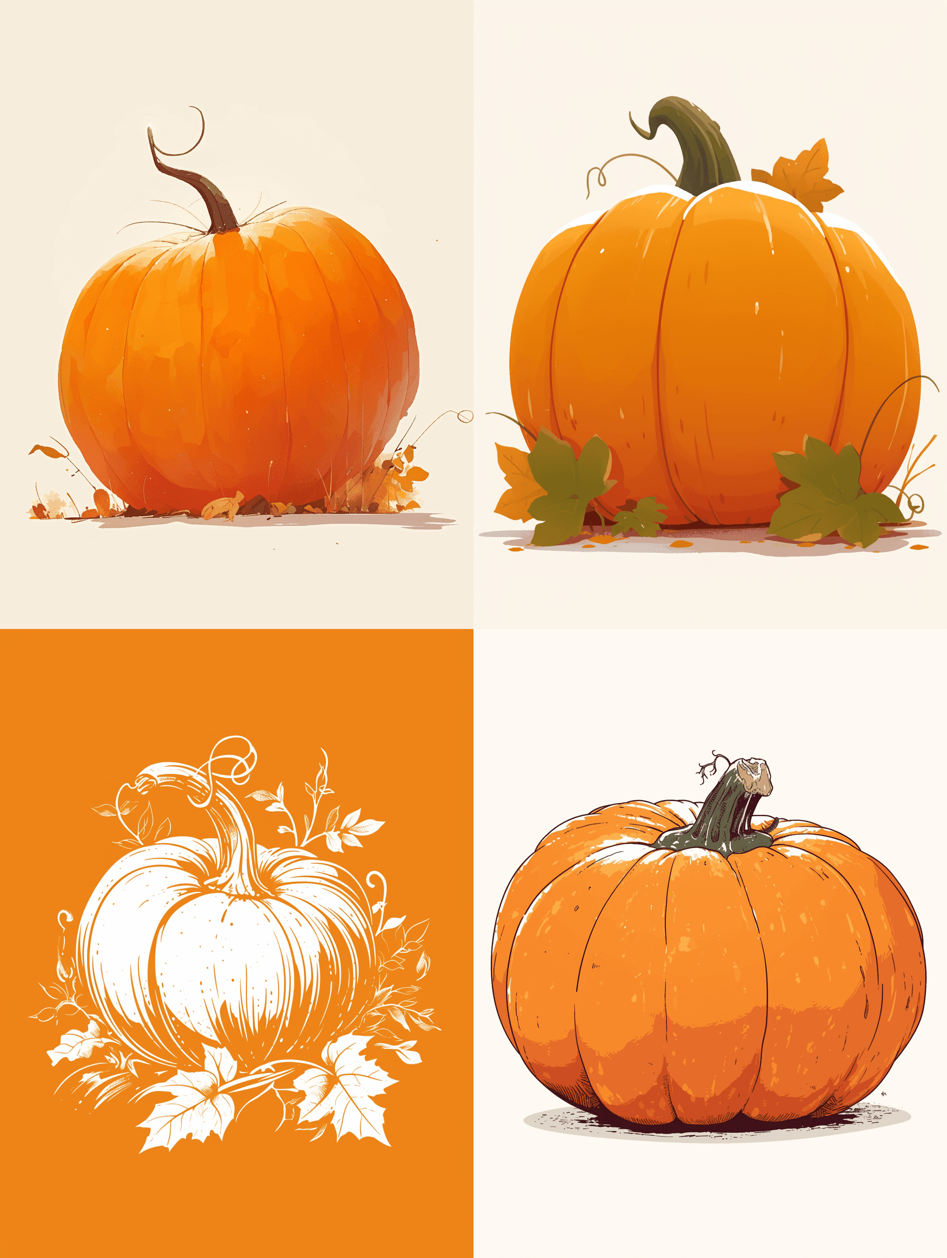 AI generated: A minimalist logo with lines of an pumpkin --s 180