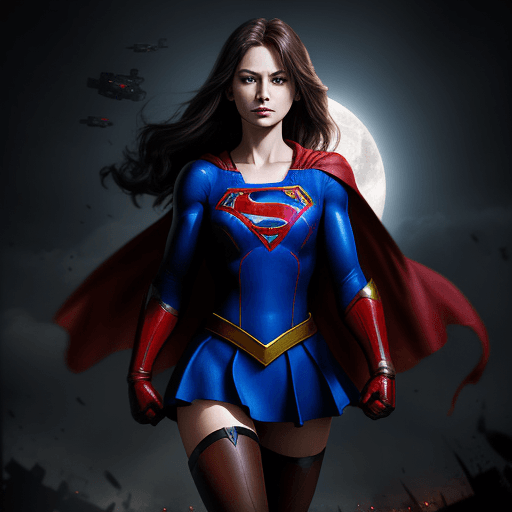 AI generated: dark supergirl    --ar 1:2

