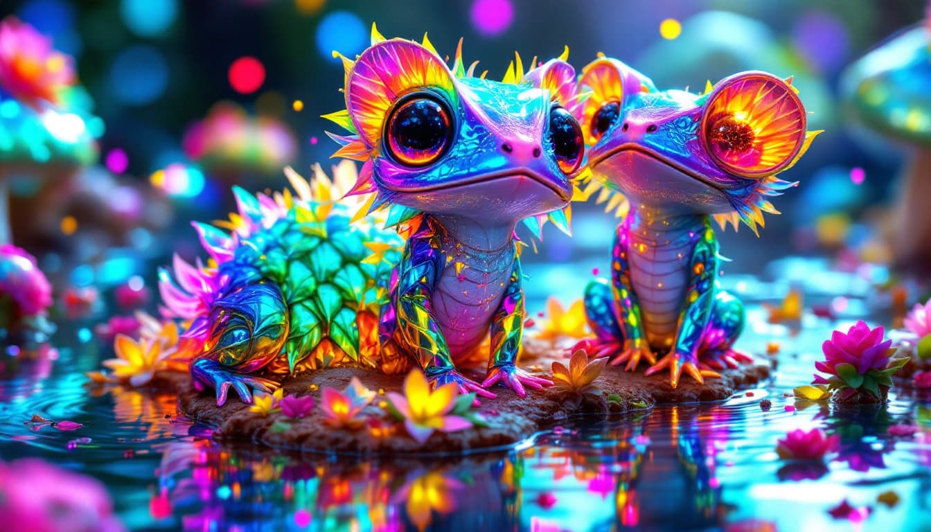 AI generated:  "Steampunk Spectralis Mechina", contrasting styles in perfect harmony, oily water slicks, ripples r...