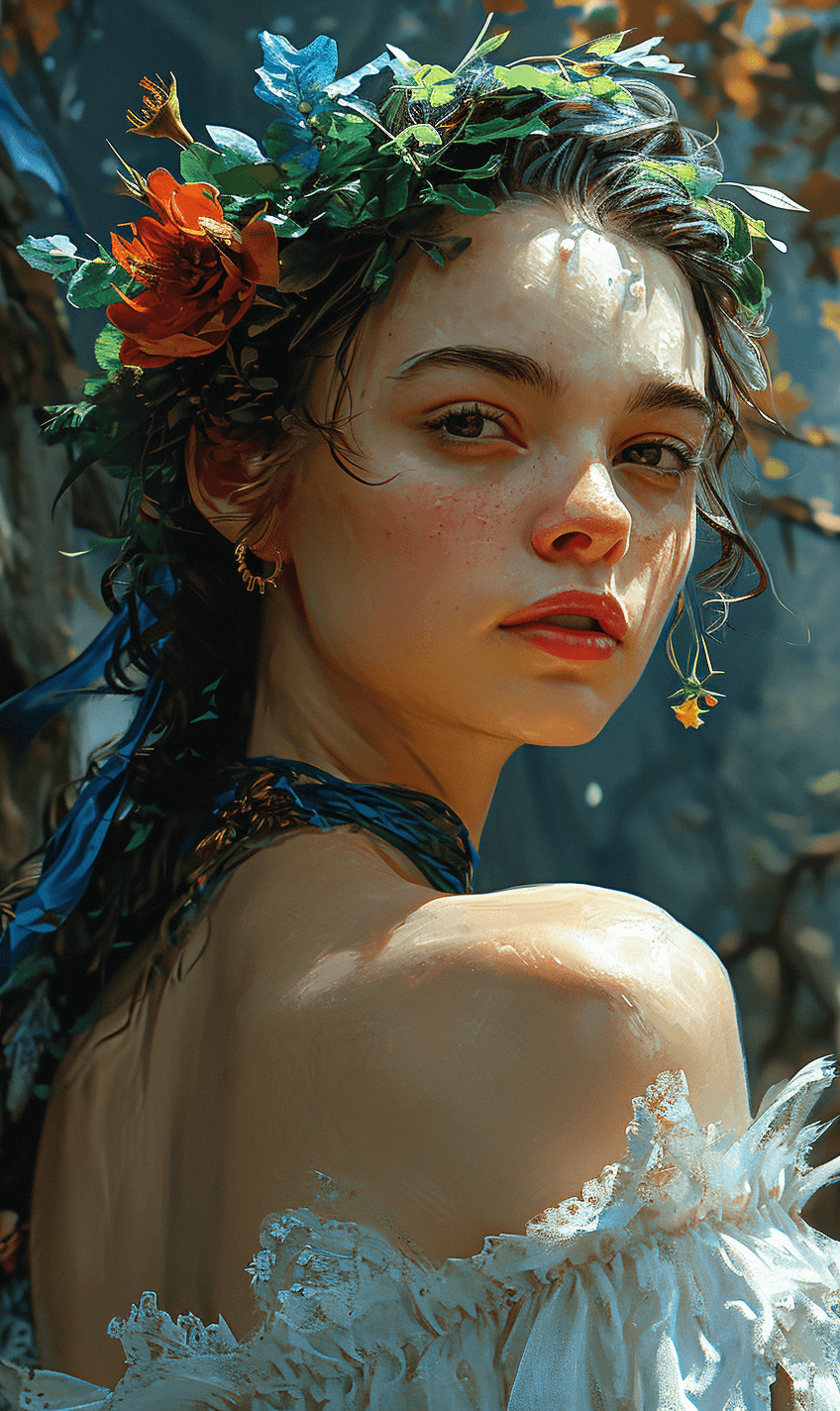 AI generated: fairy dragon hd wallpaper, in the style of silver and azure, golden age aesthetics, beautiful women,...