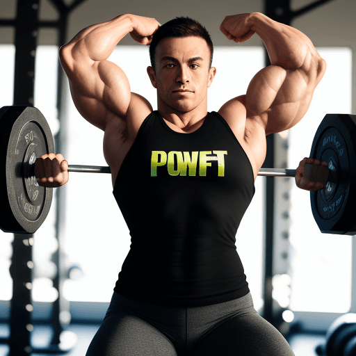 AI generated: 🏋 PowerFit Gym: A logo
featuring a strong, flexing bicep,
conveying strength, fitness, and the comp...