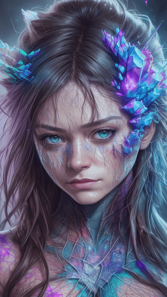 AI generated: HDR, Marvel Entertainment Art by Carne Griffiths, (Crystalia Amaquelin), perfect face, perfect body,...