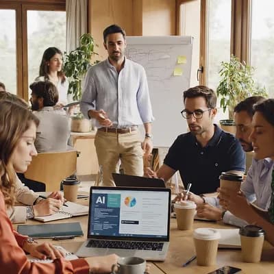 AI generated video: This is not a corporate office, not a coworking space and not an open-space workplace. It is a warm ...