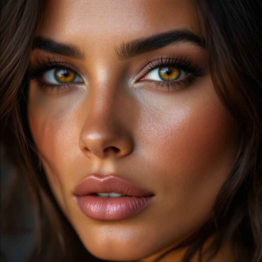 AI generated: Very close-up front portrait of a eva longoria --ar 2:3 --quality 2 --v 6.1