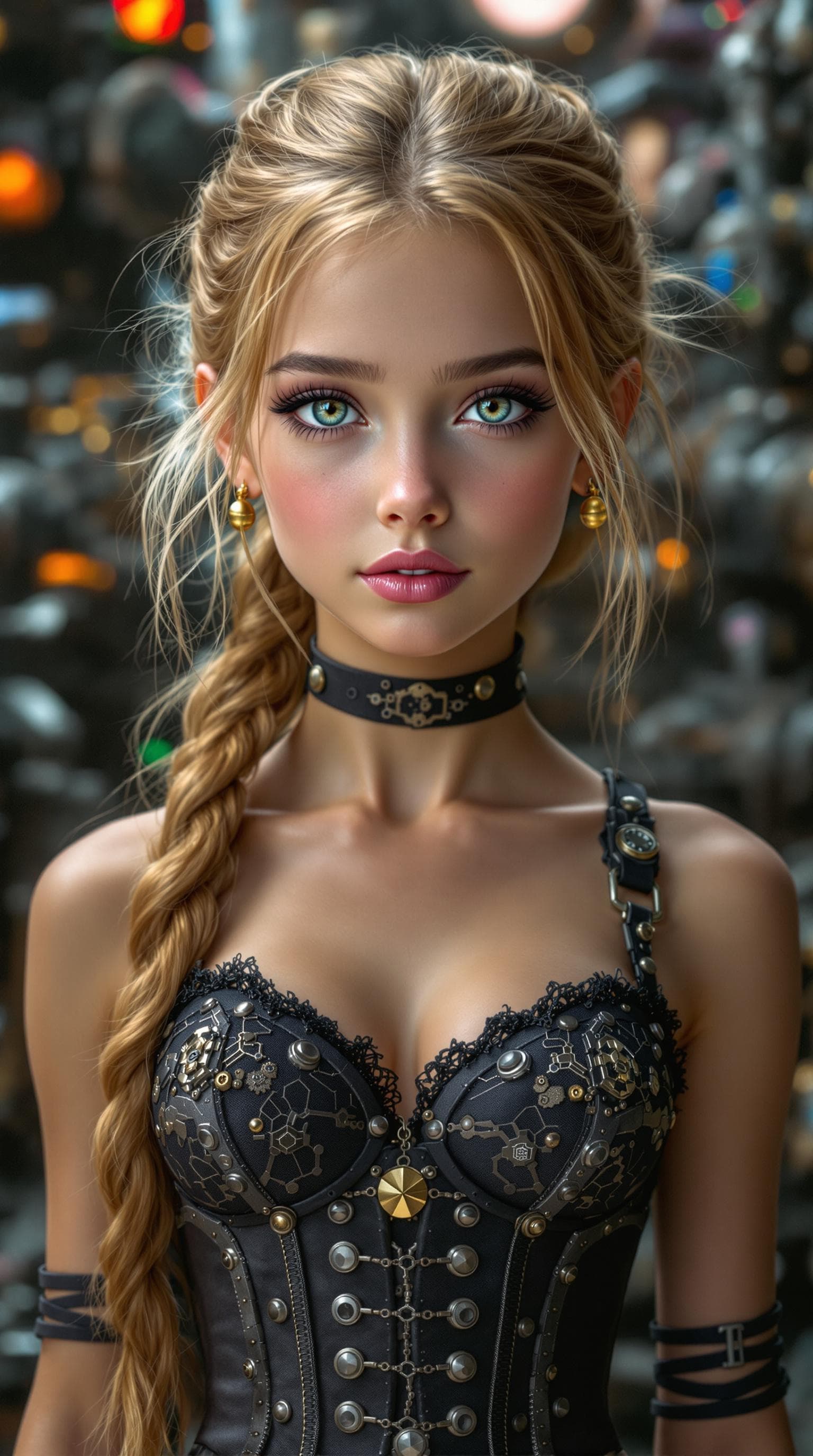 AI generated: a professional photo of a exceptionally beautiful girl in the world (age 11), (eleven year old), hig...