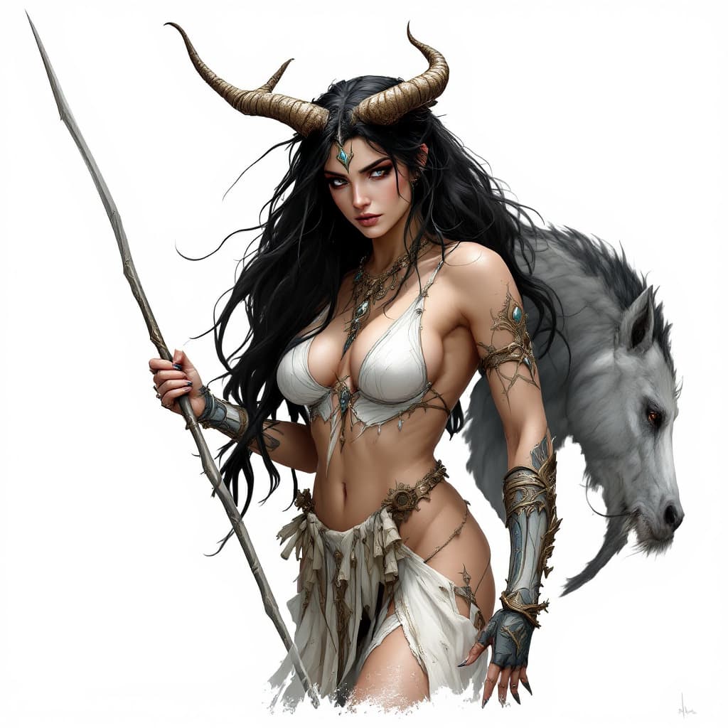 AI generated: centaur female

