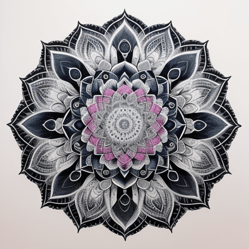 AI generated: mandala drawing