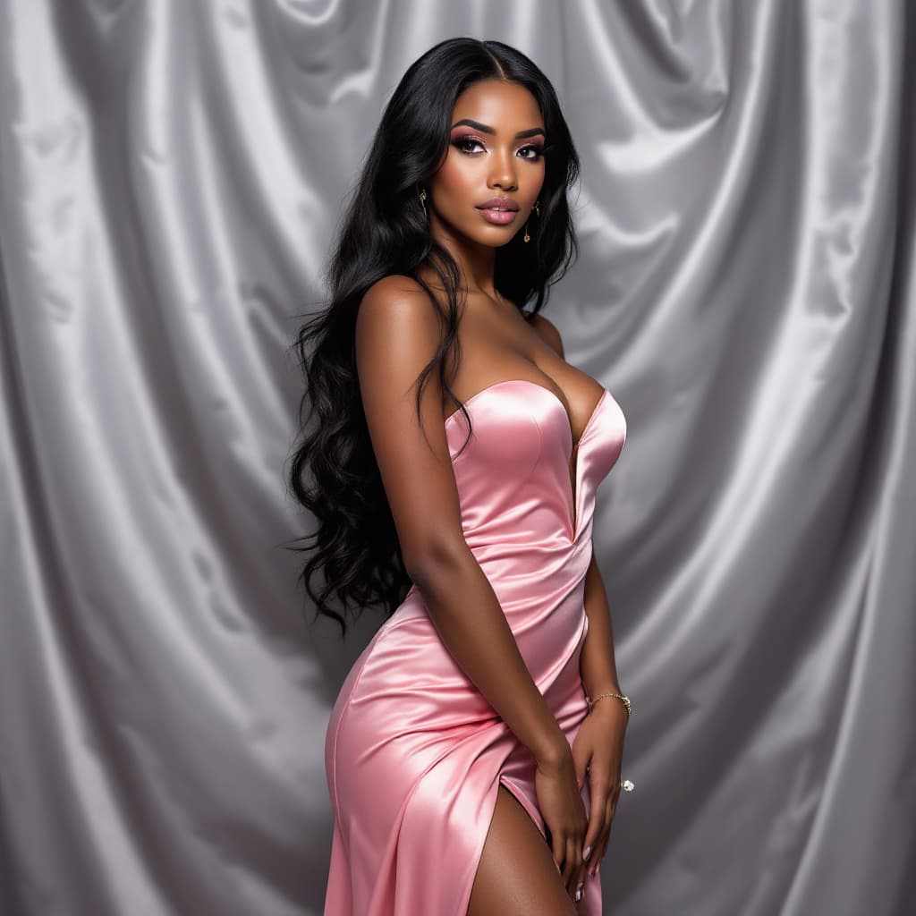 AI generated: Create A dramatic full body portrait of a stunning african woman, age 18 year old ,  Create A dramat...