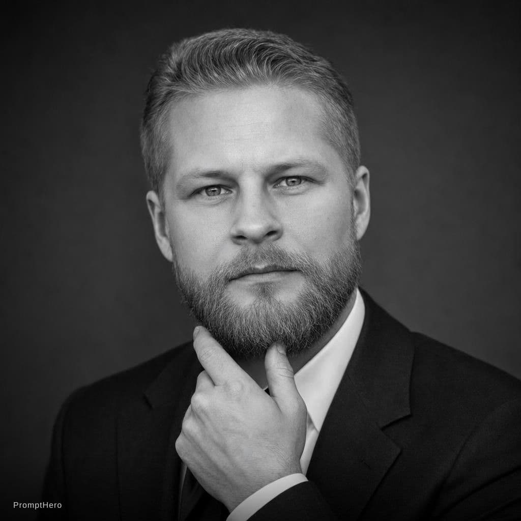 AI generated: Image Type: Digital photograph, formal studio portrait.

Overall Photographic Style: Photorealisti...
