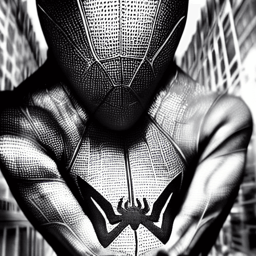 AI generated: SpiderMan is Hakan ARIN, close up portrait photo inspired by Annie Leibovitz, film, studio lighting,...