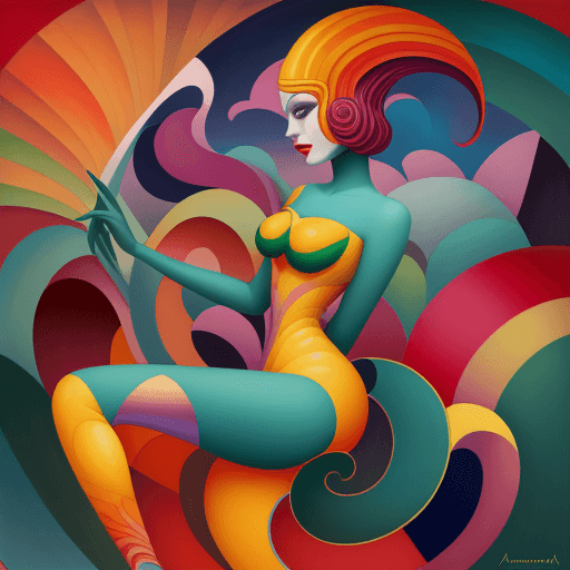 AI generated: Streamline moderne beauty fauvism carnival festival cubism fibonacci Peruvian arpillera Oxana dobrov...