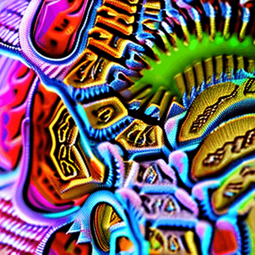 AI generated: Photorealistic, extreme macro, focus stacking. Nikon’s small world. microscopic Kaiju, extremely det...