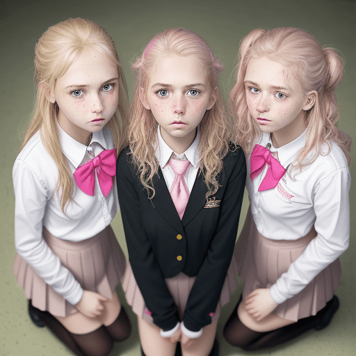 AI generated: photorealist 3 real girls, little tits, czech girls, detail face and eyes, perfect detail face, youn...