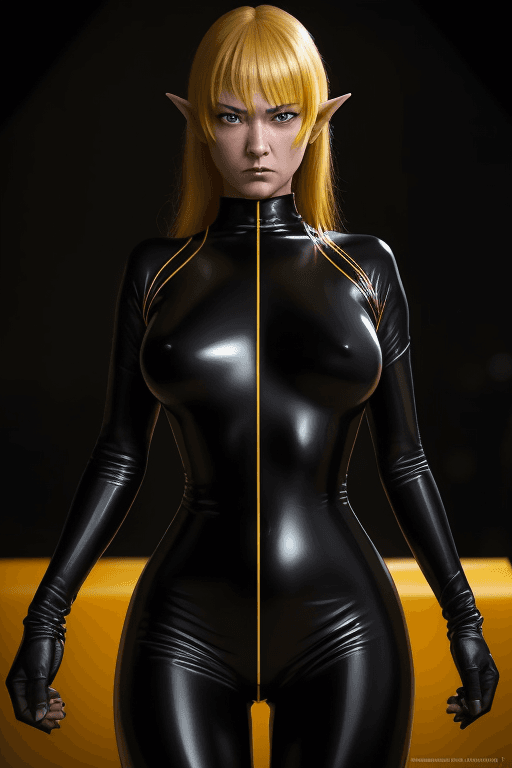 AI generated: Prompt: RAW photo, low key, cinematic composition, Middle earth, kill bill,  beautiful girl, rim lig...