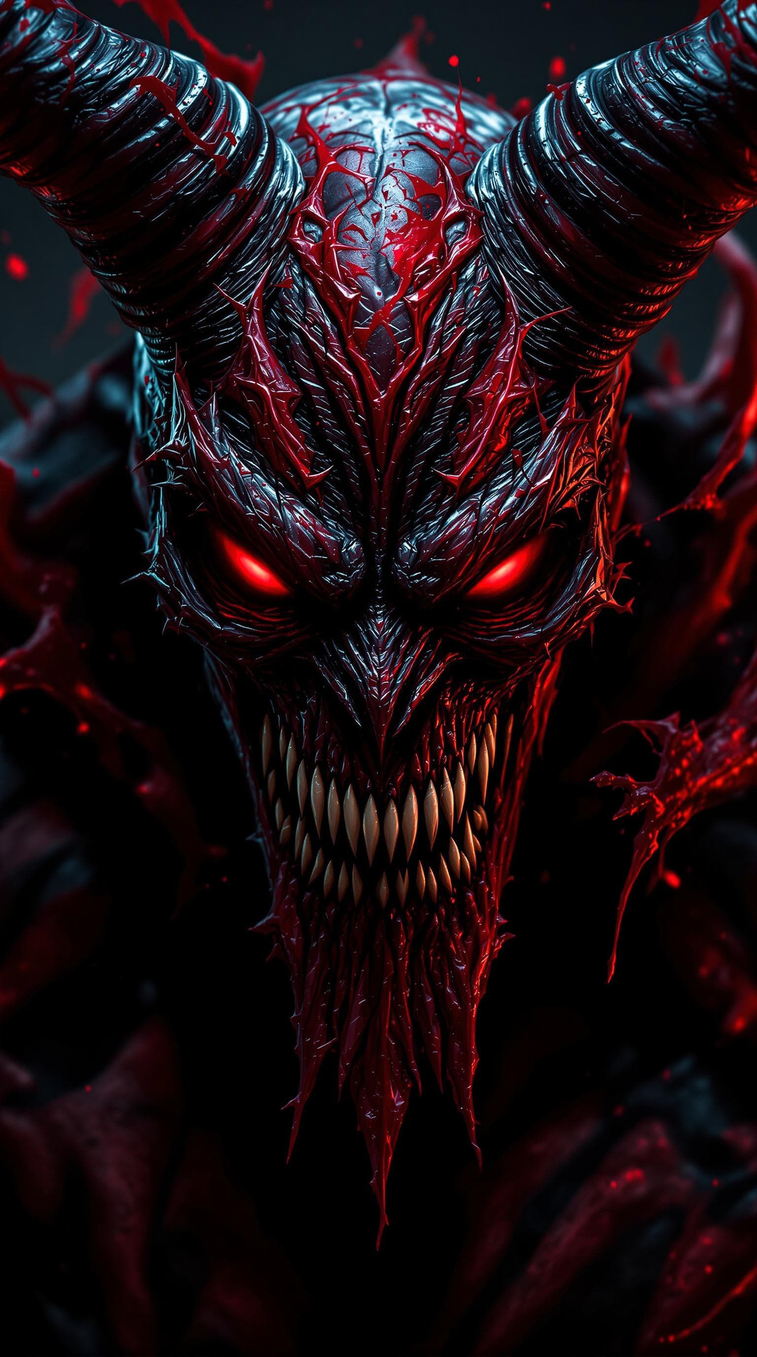AI generated: Carnage's Chaos Portrait image, 4k, ultra realistic image