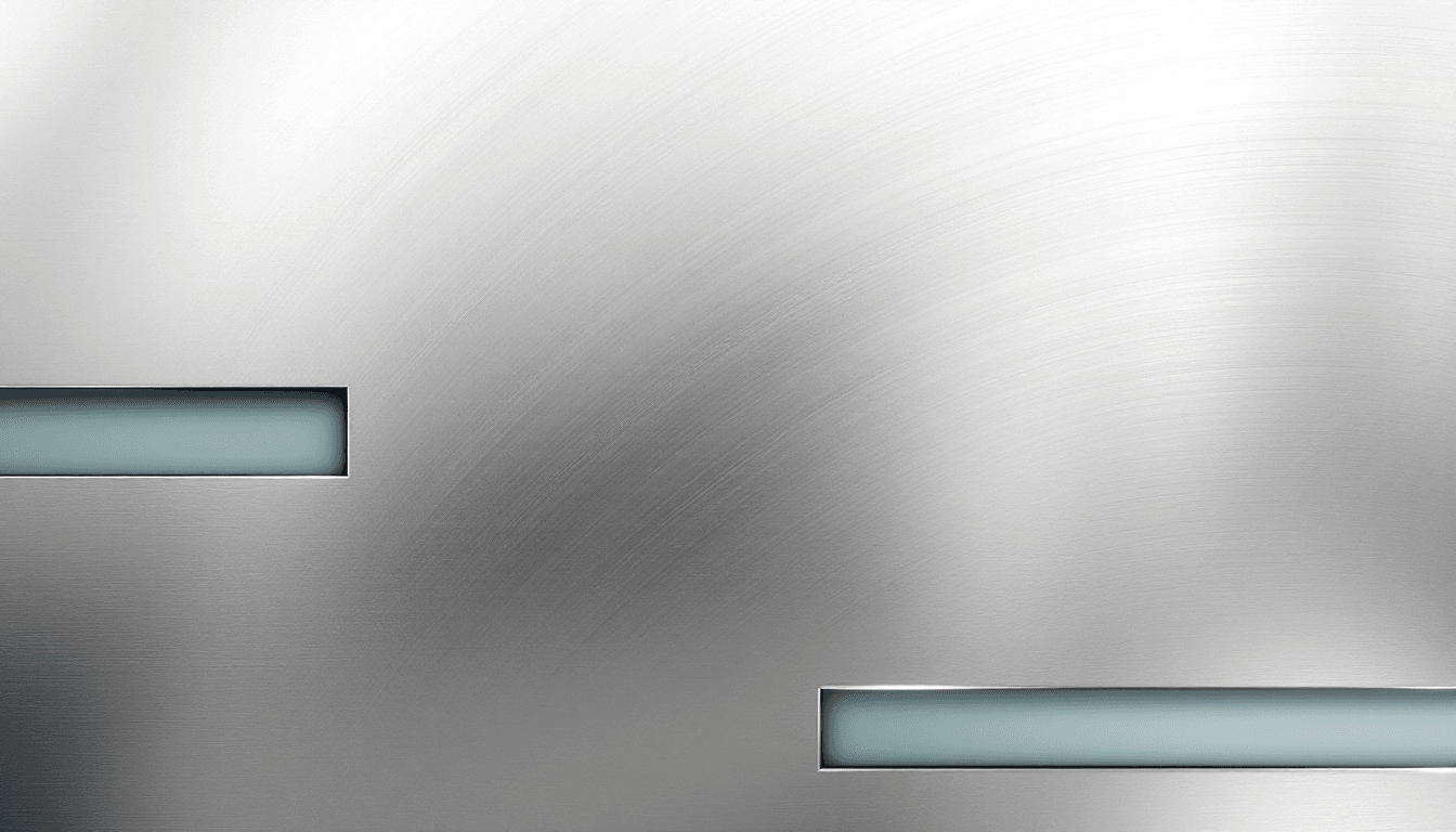 AI generated: Create an elegant metallic wallpaper featuring a smooth, high-shine metal texture with a reflective ...