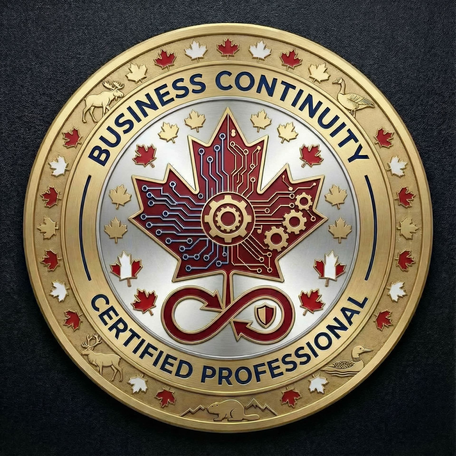 AI generated: Using the input image, add more maple leafs, don't block any text, and on some leafs use Canadian co...
