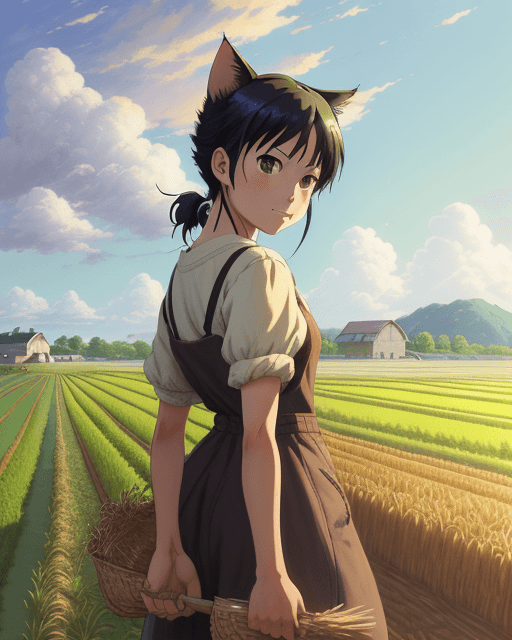 AI generated: masterpiece, mid shot, anime style, highly detailed, concept art, oil painting, gouache, hard brush,...