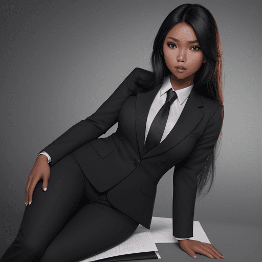 AI generated: High resolution photography 8k, filipina woman, dark skin, full lips, full body, thin, shocking eyes...
