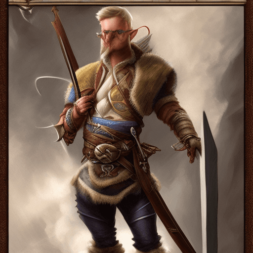 AI generated: dnd 5th edition 
eye patch 
Male Elf bowman 
full body