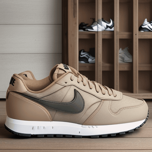 AI generated: Shop with nike sneakers in rustic style with hay accents.
Shop in a classic interior