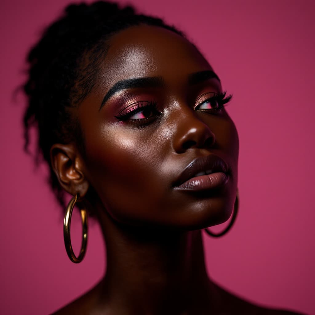 AI generated: bella mujer colombiana negra de 36 años, mirada mística, el rostro de la mujer muy detallado, con un...
