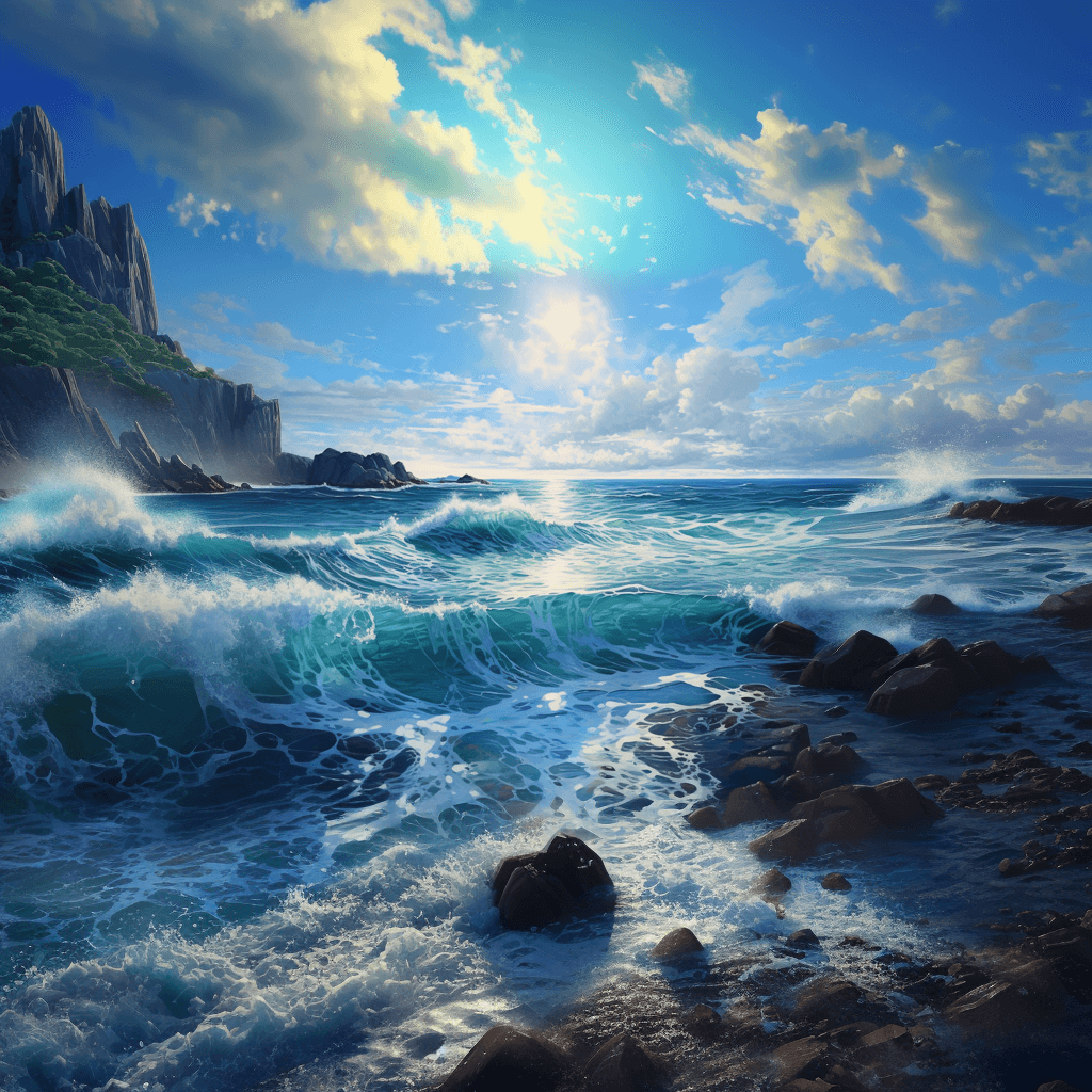 AI generated: a beautiful view of the sea