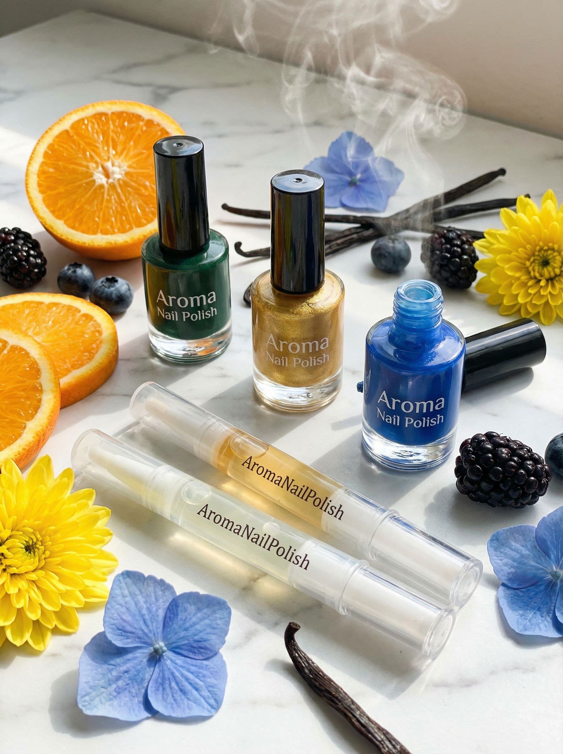 AI generated: Discover our Aroma Nail Polish – not just a pretty color but a delightful fragrance! 💅🌸
Long-lasti...