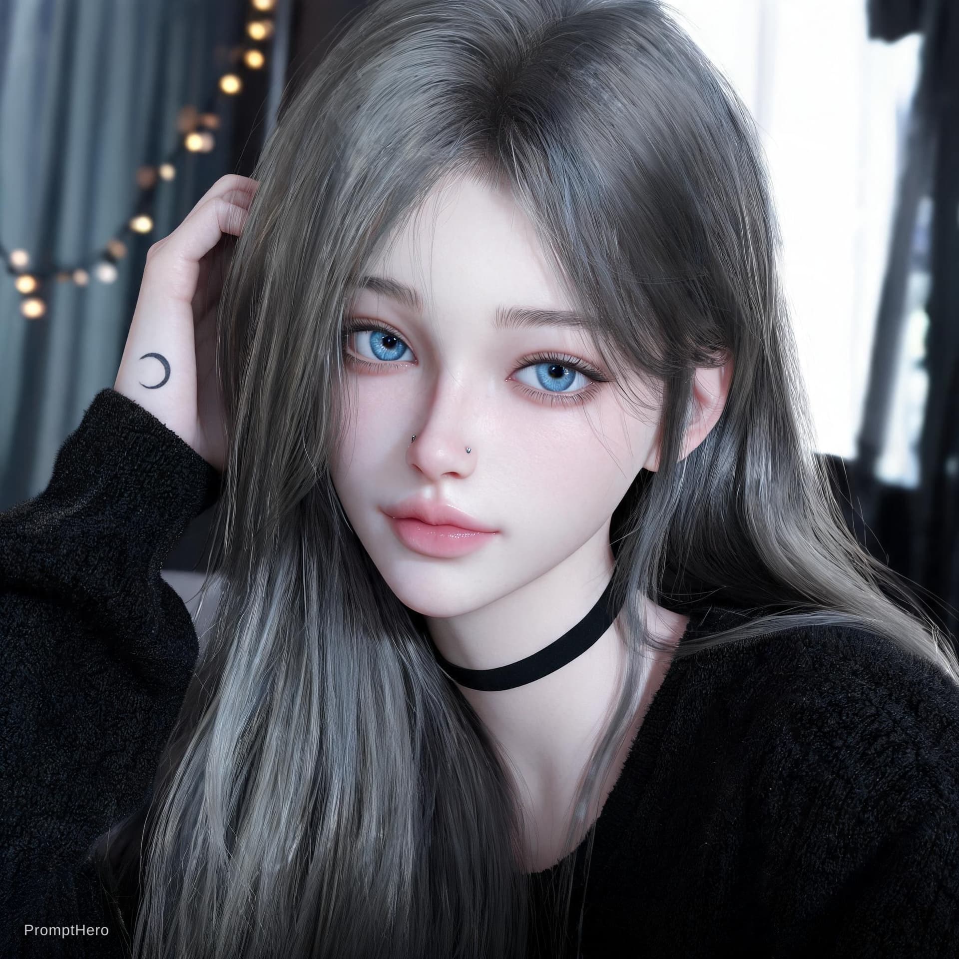 AI generated: Create an ultra-realistic, high-quality Instagram-style photograph of a very thin, petite, and cute ...
