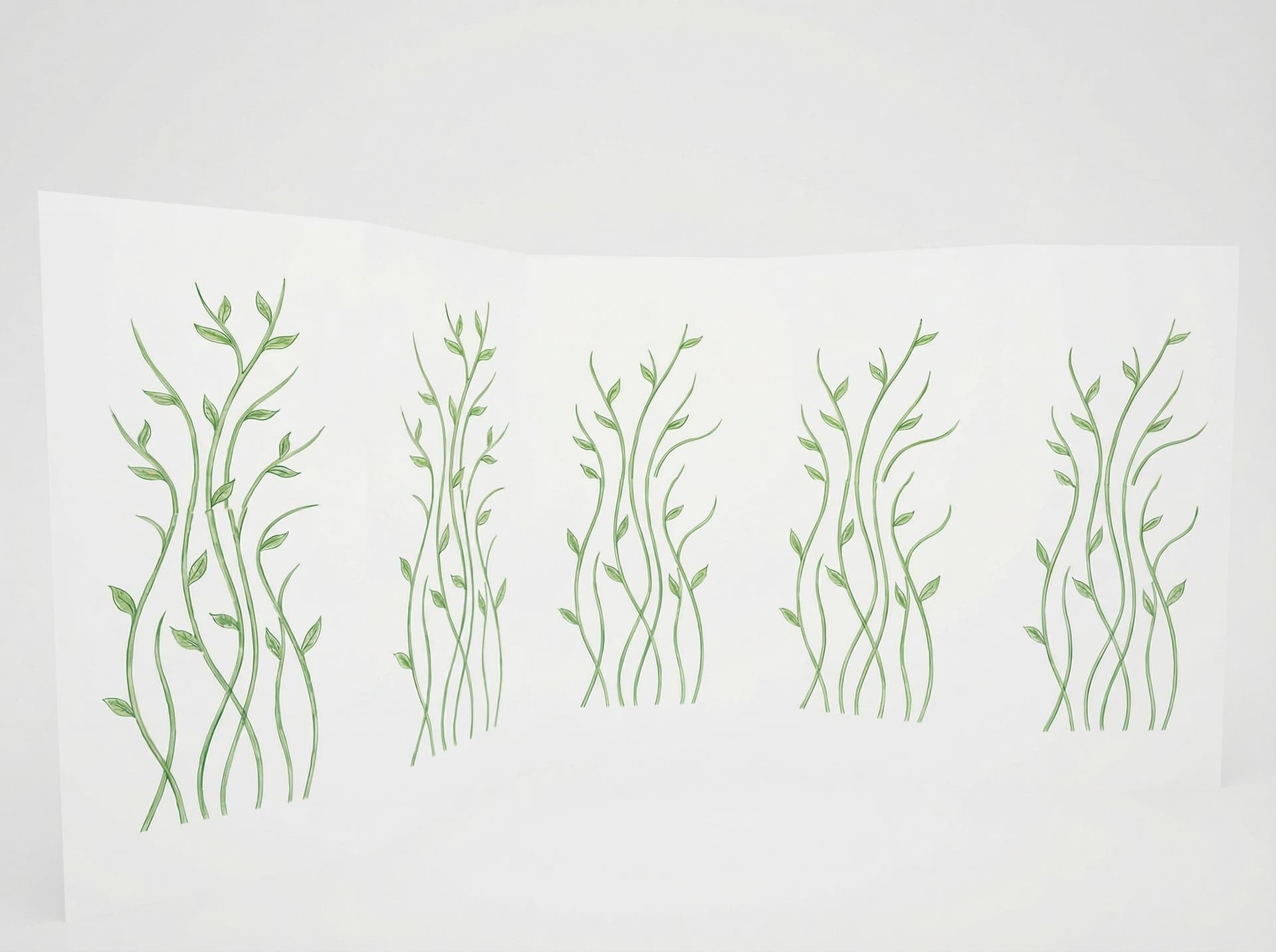 AI generated: Create a printable version of the stems background in 1x2m
