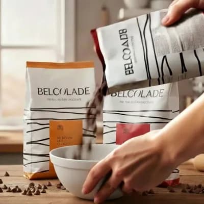 AI generated video: create video ad for tiktok for a bag of chocholate chips which is used to make sweets and cakes