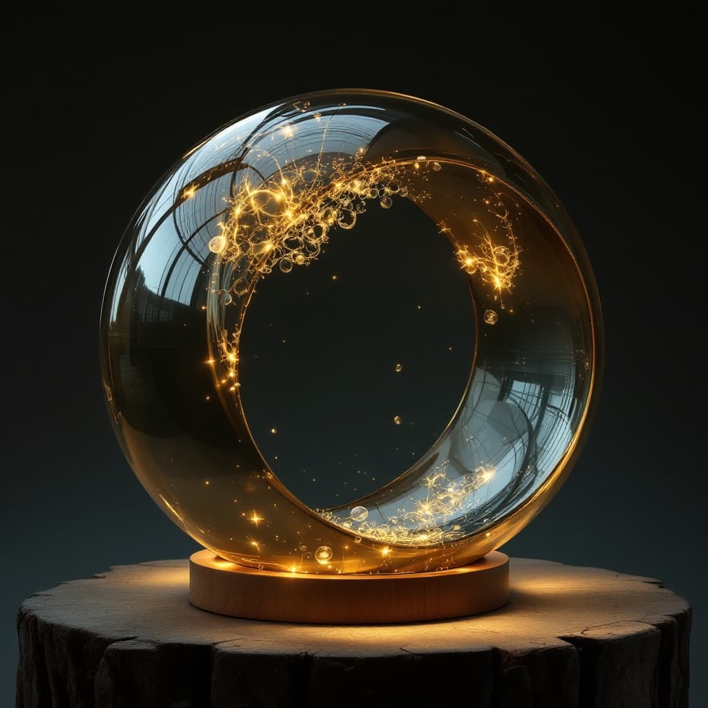 AI generated: créer une boule à facettes style réaliste
