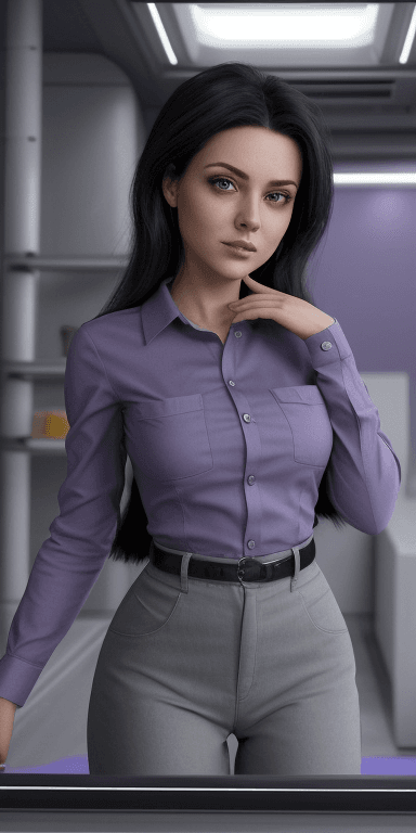 AI generated: (( fully clothed )){{ She is daring, responsible, and practical. This female exudes a diplomatic aur...
